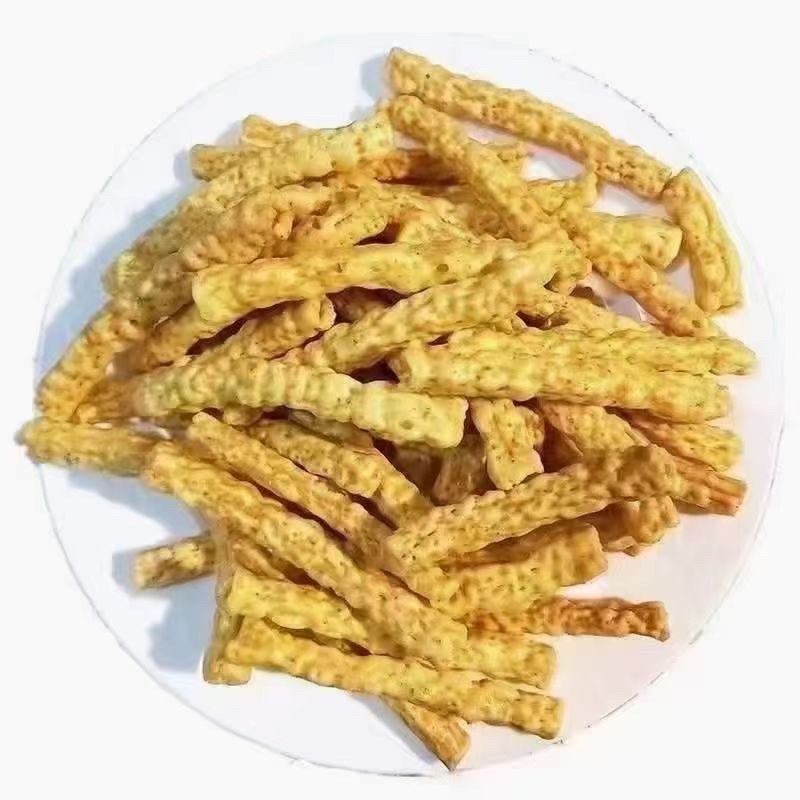 亚麻籽烤酥膨化食品麻辣原味牛排一箱净重8斤
