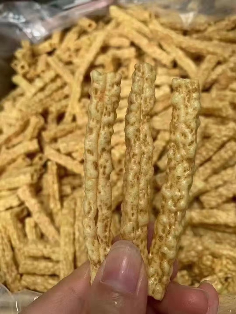 亚麻籽烤酥膨化食品麻辣原味牛排一箱净重8斤