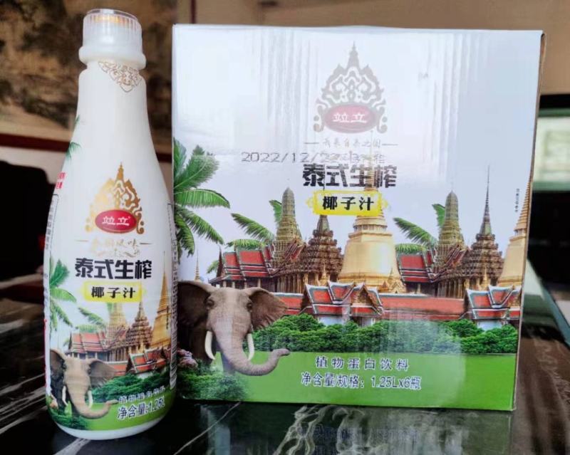 海南特产果蔬汁植物蛋白分风生榨椰子汁，椰奶厂家，量大从优