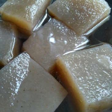 纯手工魔芋豆腐（土灰菜）