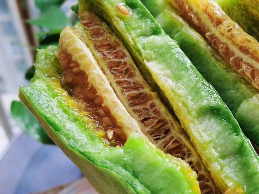 羊角蜜甜瓜特写