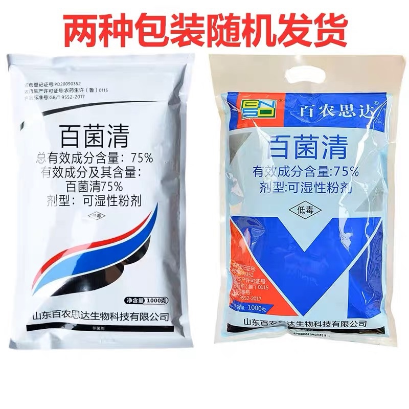 百农思达百菌清75%可湿性粉剂蓝粉黄瓜霜霉病预防杀菌剂