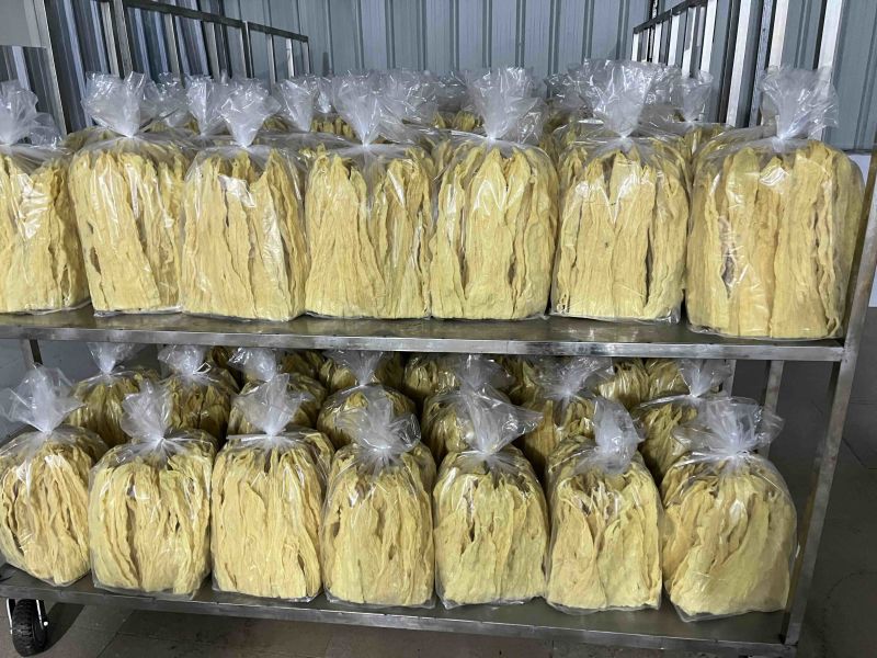 炸腐竹炸竹色泽好质量高十斤一箱两包每包5斤