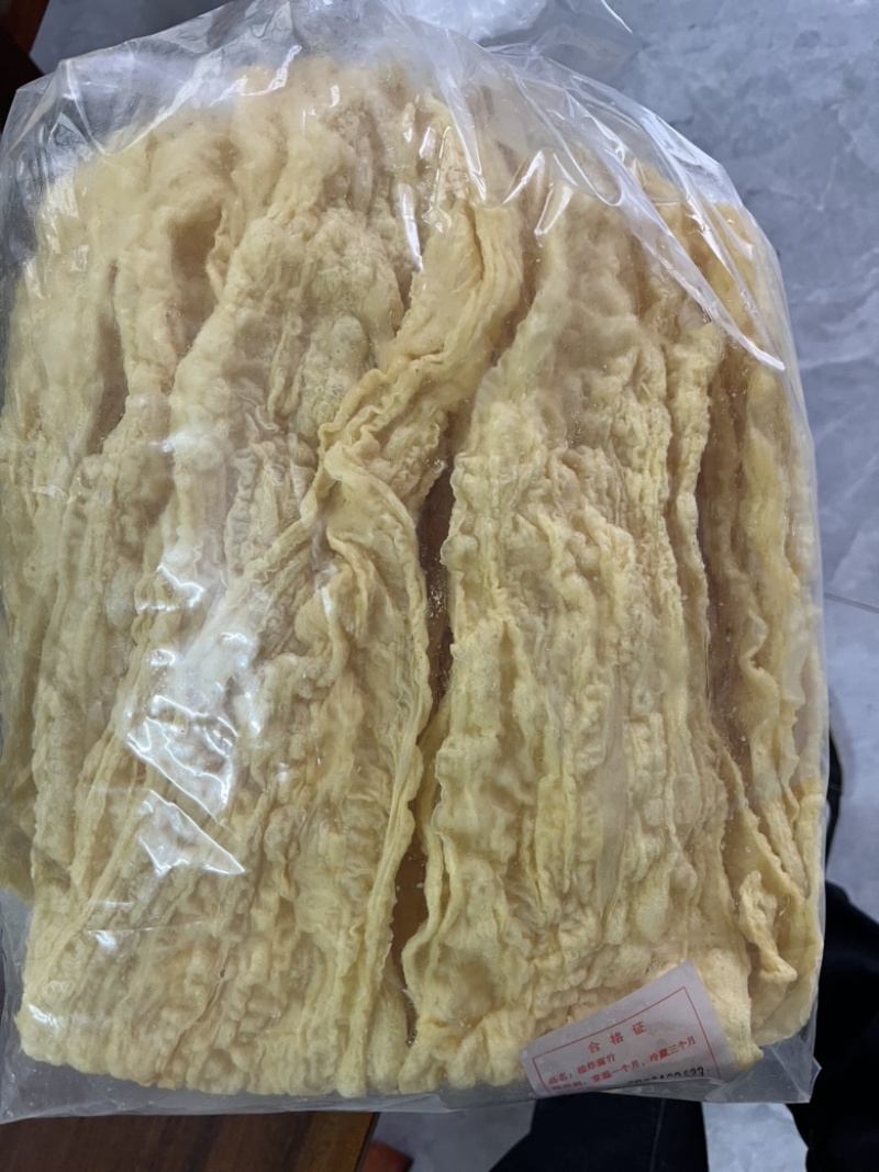 炸腐竹炸竹色泽好质量高十斤一箱两包每包5斤