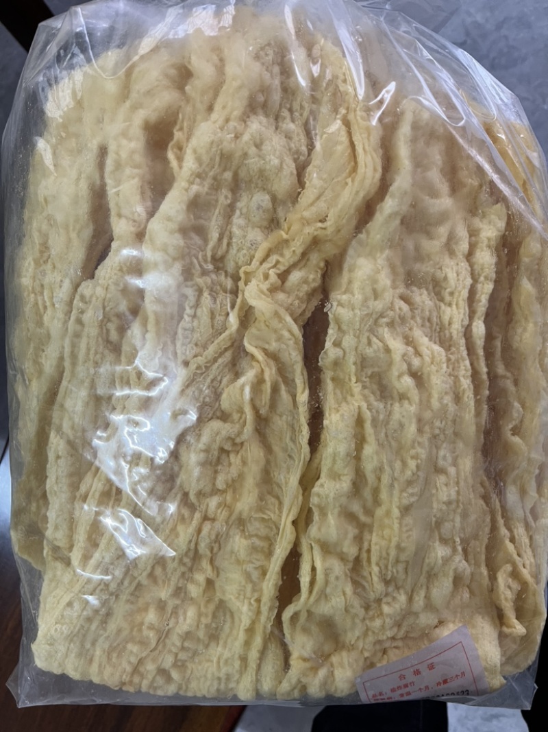 炸腐竹炸竹色泽好质量高十斤一箱两包每包5斤