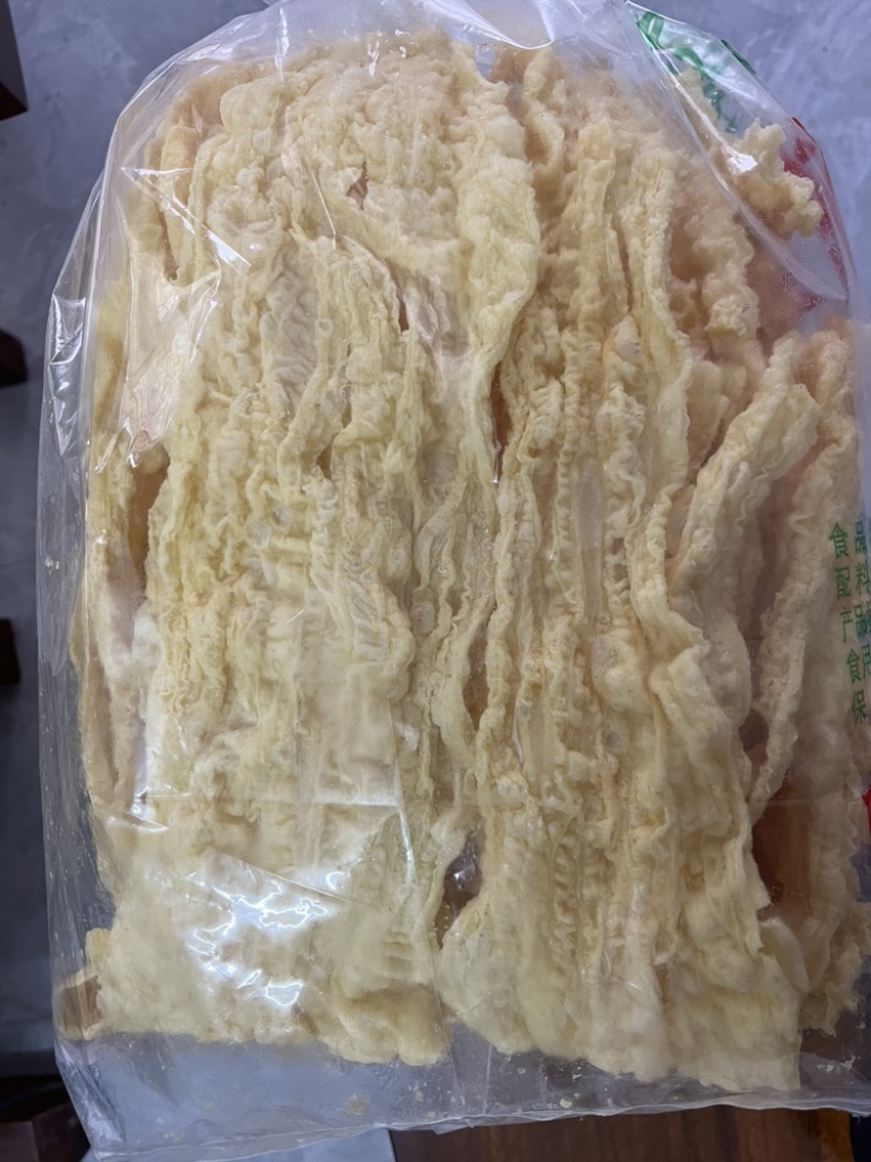炸腐竹炸竹色泽好质量高十斤一箱两包每包5斤