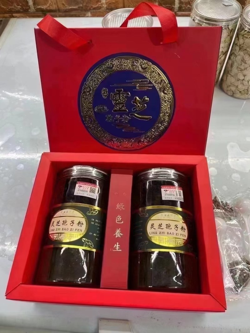 东北长白山大兴安岭灵芝孢子粉特级头茬头道颗粒片状批发源头
