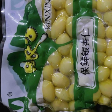 银杏仁保鲜银杏仁白果仁真空包装银杏仁天天生产供应稳定