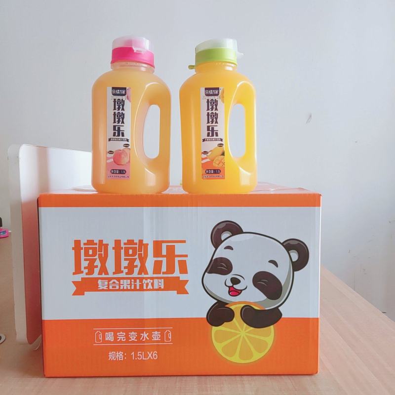 亲情一家大肚杯果汁系列，水蜜桃，芒果，香橙，商超流通快品