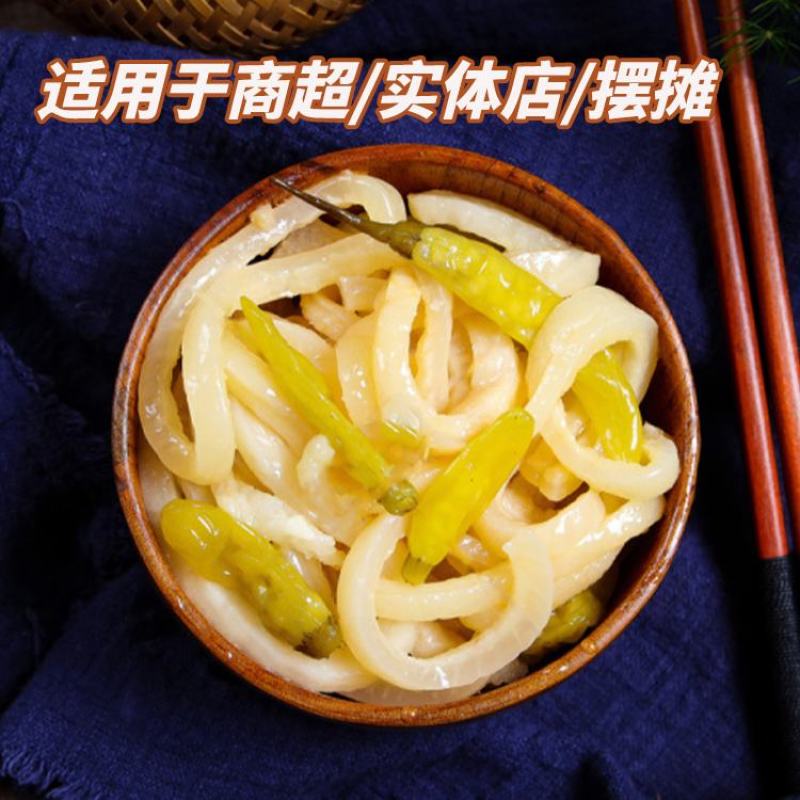 泡椒猪皮丝商用包装卤味熟食即食猪肉休闲网红零食下酒菜整箱