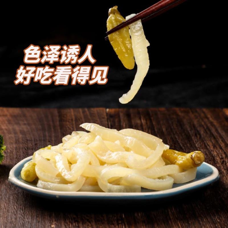 泡椒猪皮丝商用包装卤味熟食即食猪肉休闲网红零食下酒菜整箱