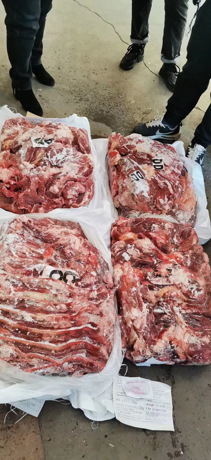 马肉纯干货肋条前腿后腿腱子脖子肉大量现货