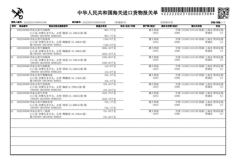 澳洲1265厂奥康纳谷饲安格斯全牛牛排烤肉火锅部位肉