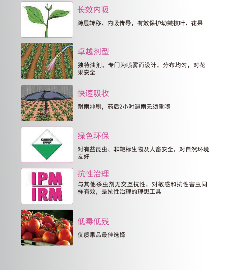 富美实倍内威溴氰虫酰胺蓟马斑潜蝇蚜虫白粉虱杀虫剂
