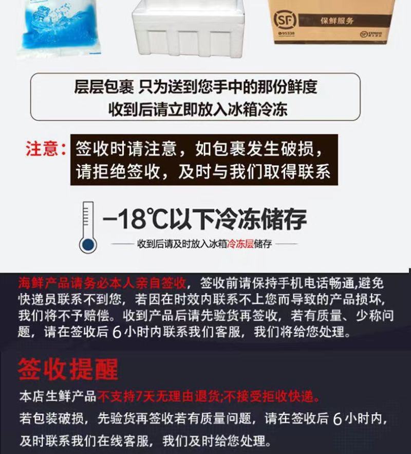 新鲜速冻新鲜扇贝柱冷冻元贝柱瑶柱扇贝丁海鲜批发零售