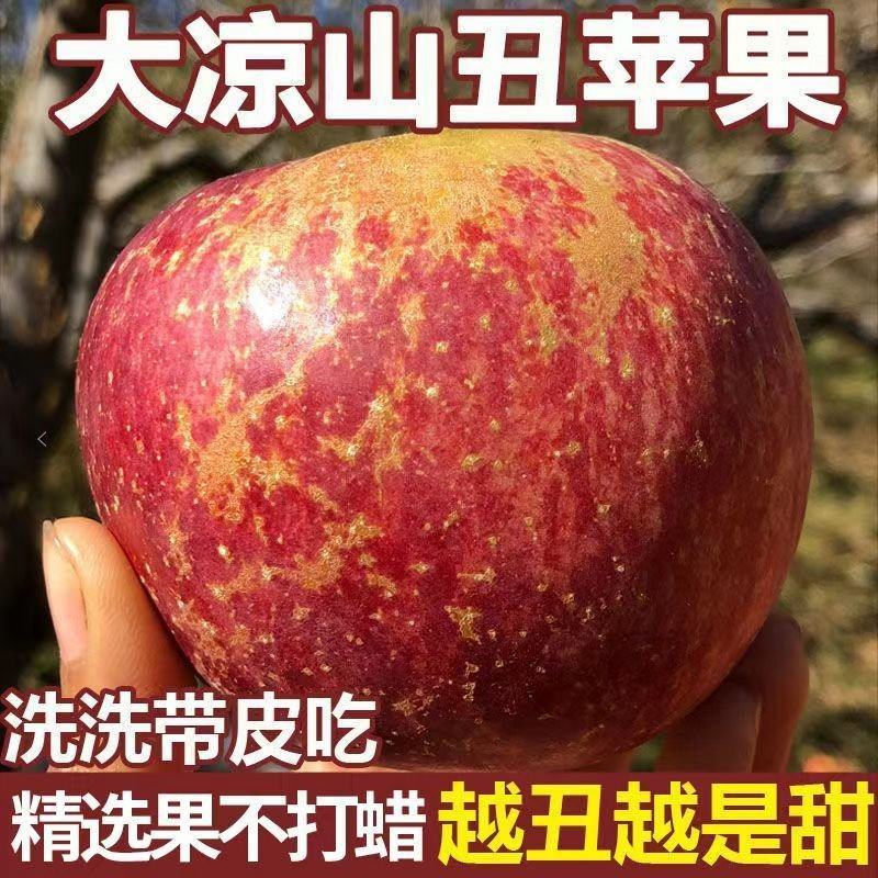 四川大凉山盐源糖心丑苹果盐源苹果西昌糖心苹果红将军