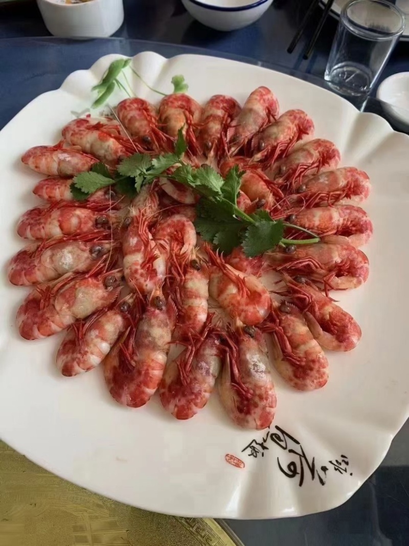 鸡冠虾高脊赤虾生腌白灼刺身品质社区团购餐饮批发