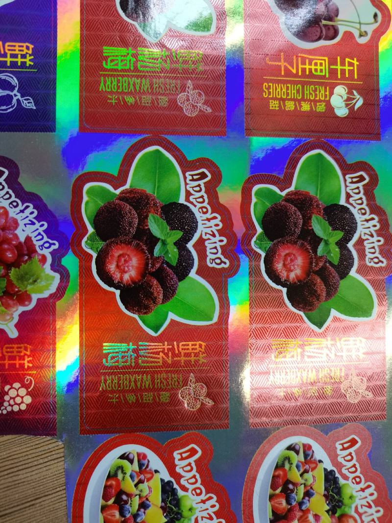水果标签西瓜亮光面每包数量:200-360枚