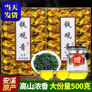 安溪铁观音茶叶高山新茶浓香型兰花香清醇甘甜多规格可选