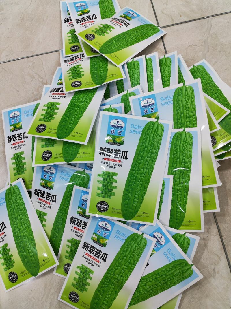 50粒新翠杂交苦瓜种子长苦瓜种子翠绿顺直苦瓜种子