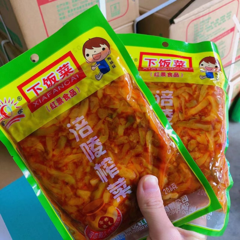 涪陵榨菜下饭菜泡菜批发榨菜丝咸菜208克400克
