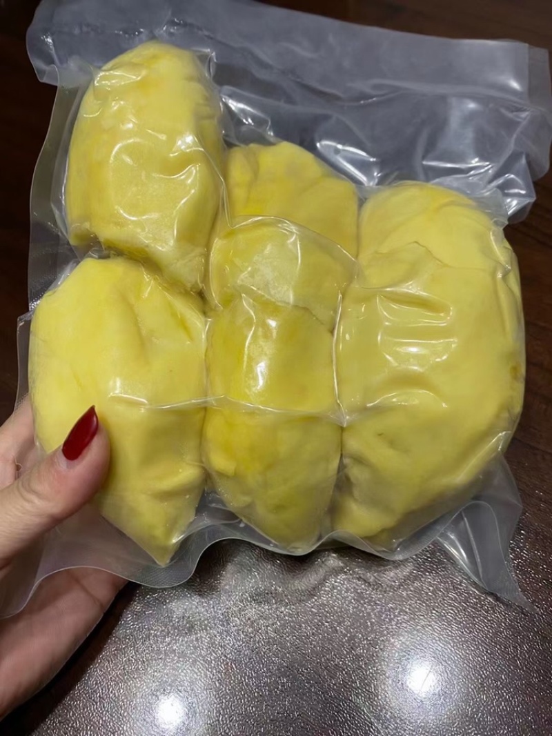 树熟金枕榴莲冷冻榴莲1000g袋装足二斤。