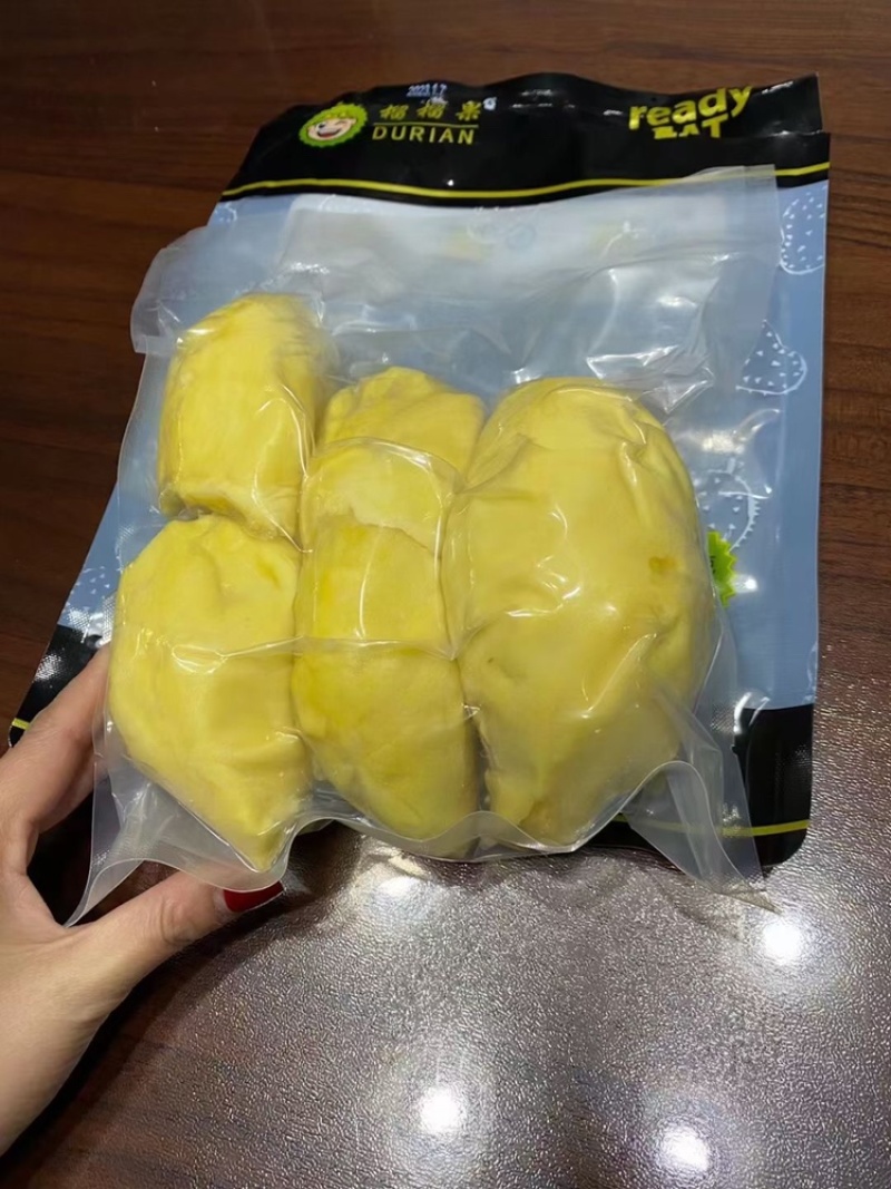 树熟金枕榴莲冷冻榴莲1000g袋装足二斤。