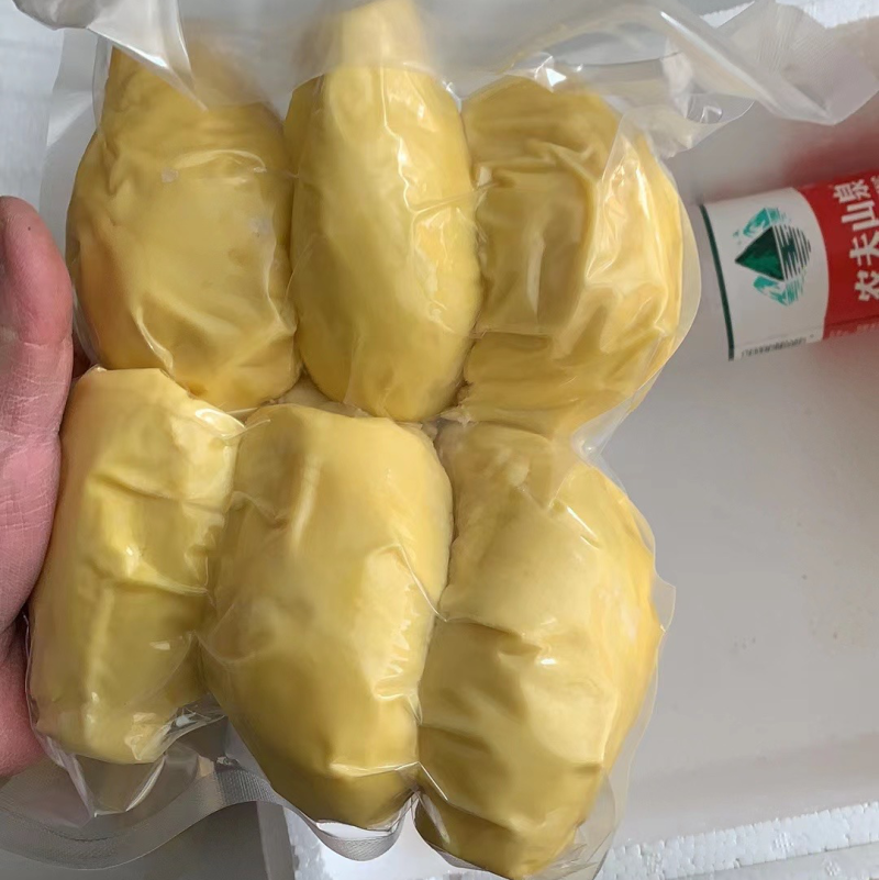 树熟金枕榴莲冷冻榴莲1000g袋装足二斤。