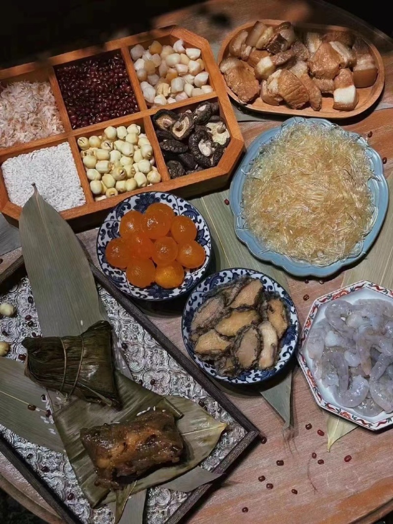 东山岛海鲜粽子鲍鱼海虾干贝卤肉等8种料支持代发