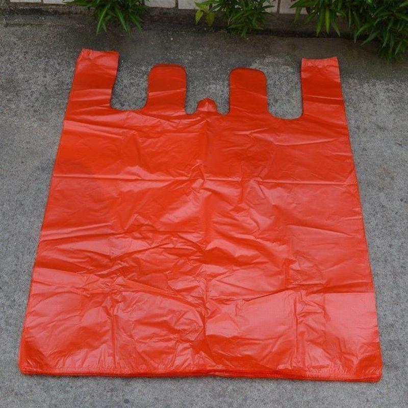 塑料袋大号小号红色塑料袋加厚背心袋服装打包搬家袋马甲垃圾