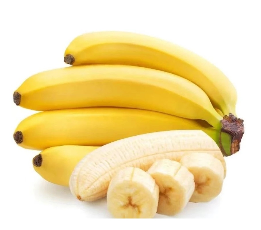 成熟香蕉切面营养分布示意图