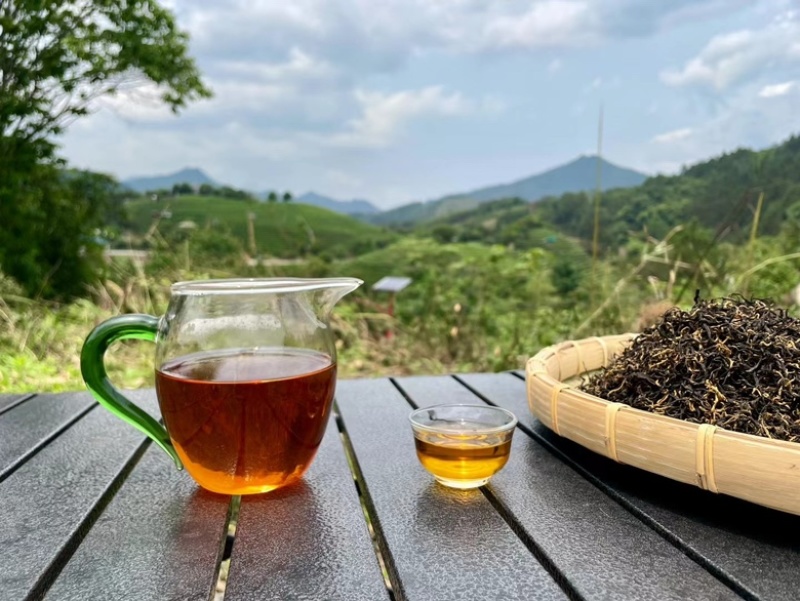 高山红茶，工夫红茶带花蜜香，汤色橙红明亮，天然好茶！