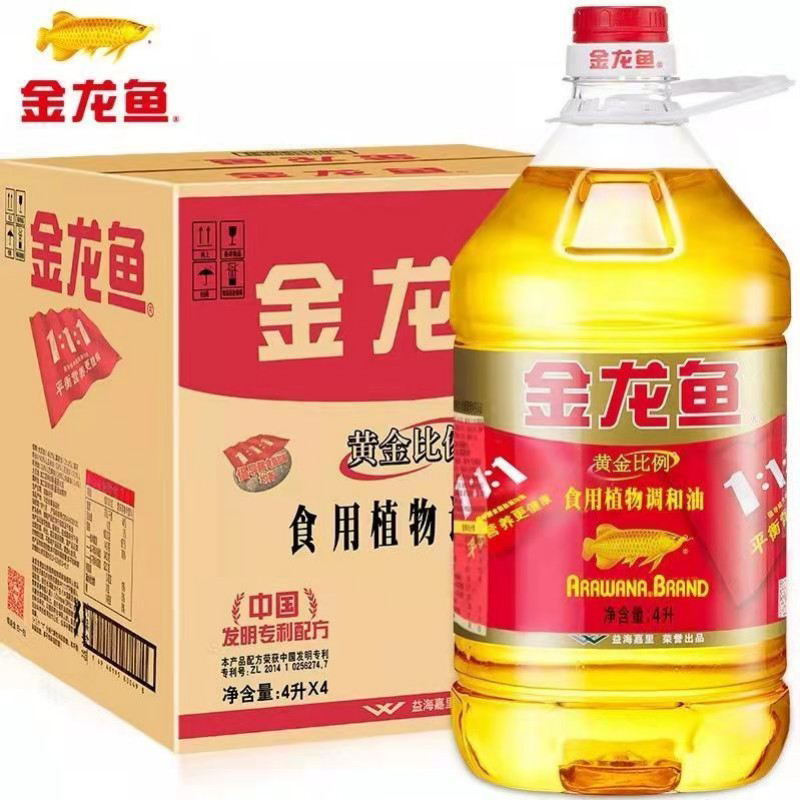 4升金龙鱼调和油