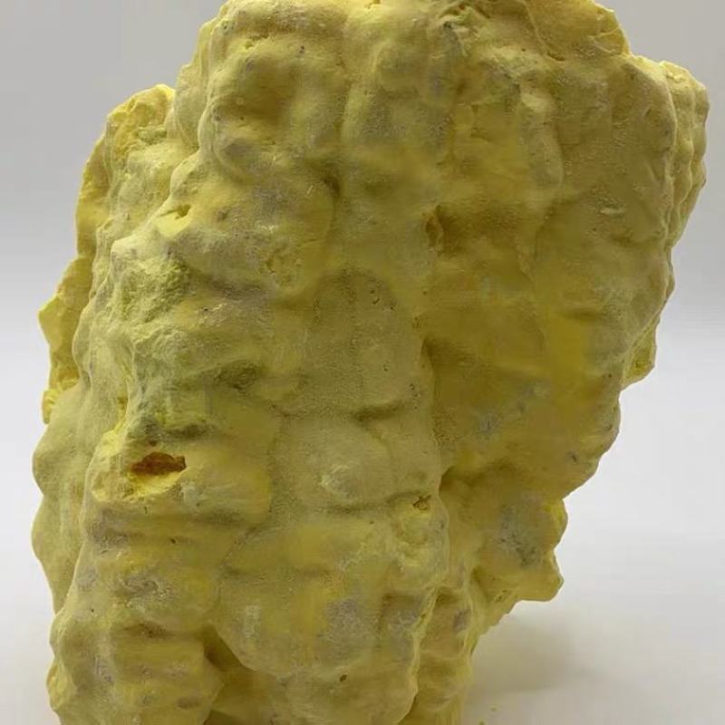石硫磺产地广西自然形成可食用的工业硫磺，纹理清晰对接药厂