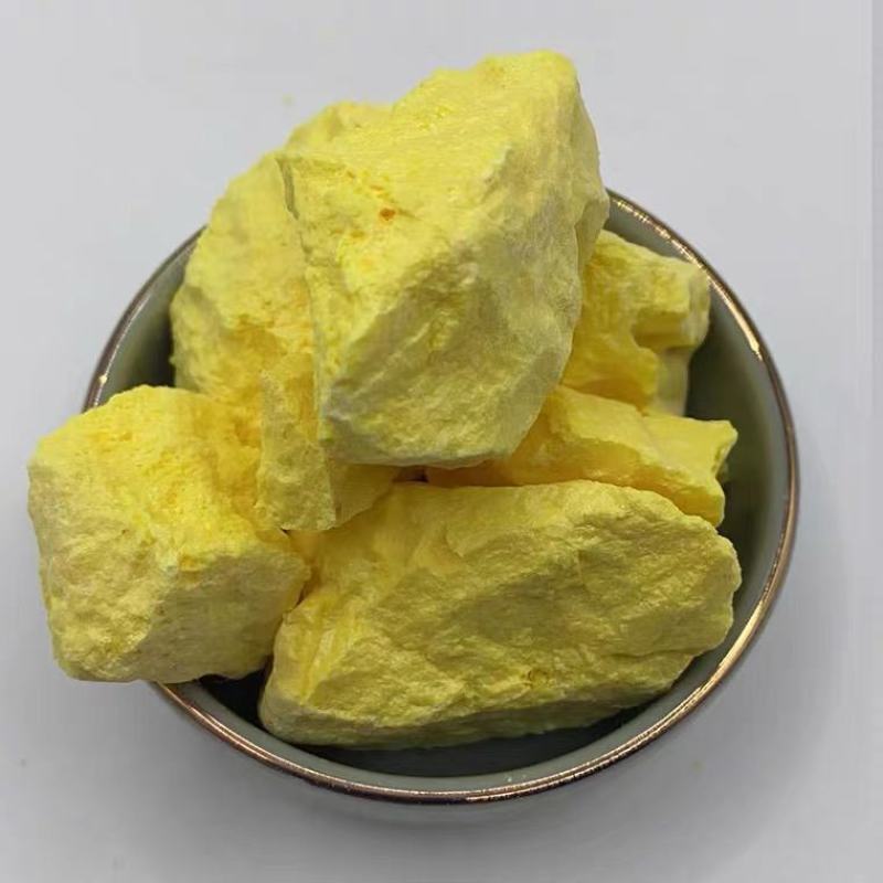 石硫磺产地广西自然形成可食用的工业硫磺，纹理清晰对接药厂