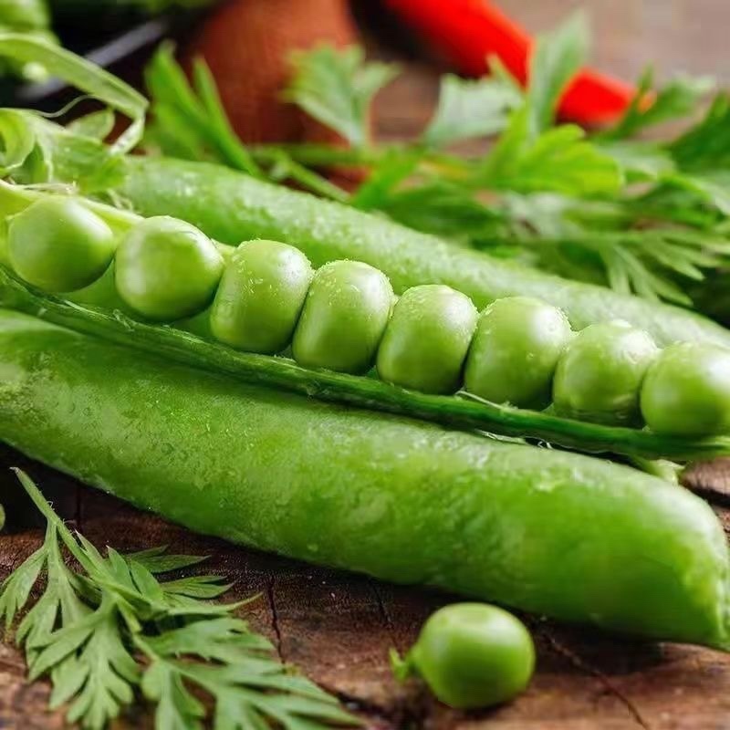陕南手剥豌豆新鲜现摘时令蔬菜带壳甜脆豌豆四季豆