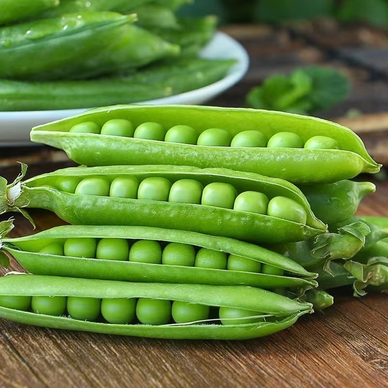 陕南手剥豌豆新鲜现摘时令蔬菜带壳甜脆豌豆四季豆