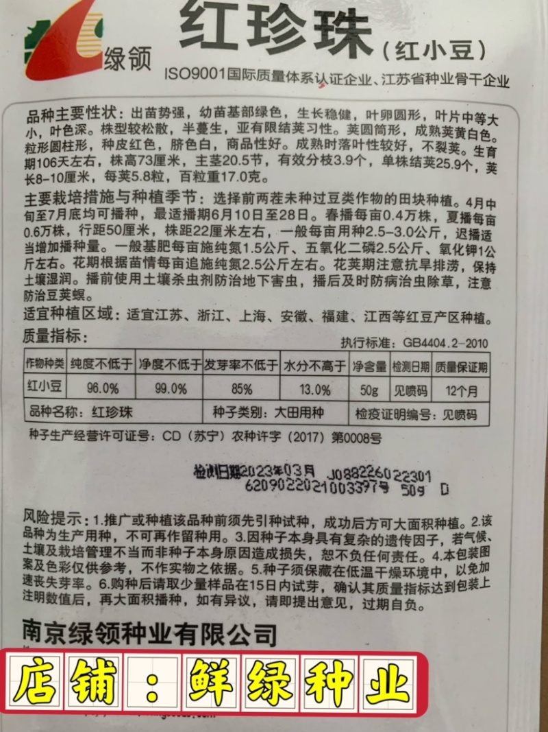 绿领绿珍珠绿豆种子籽粒绿色光泽较强不裂荚商品性优