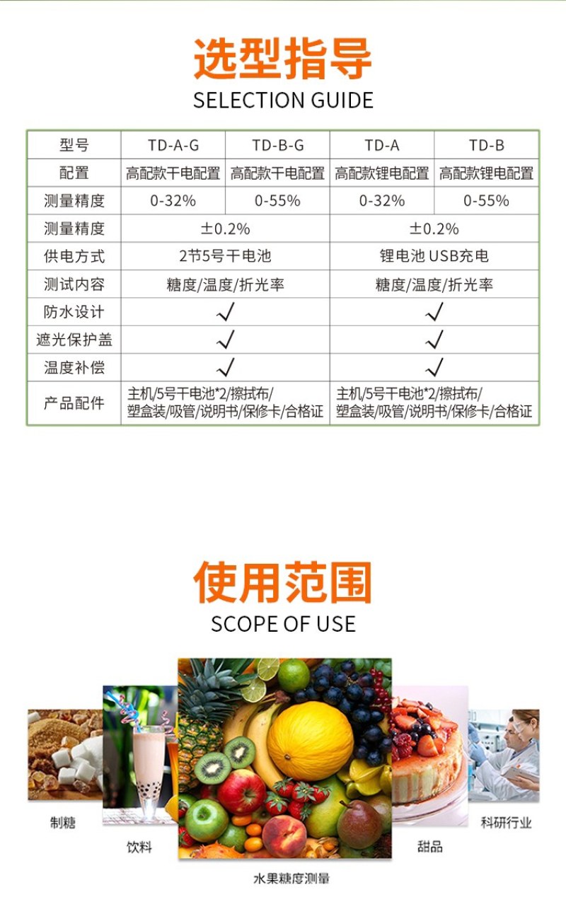 数显糖度计糖分检测仪测甜度仪器甜度计测糖仪测试仪水一件代