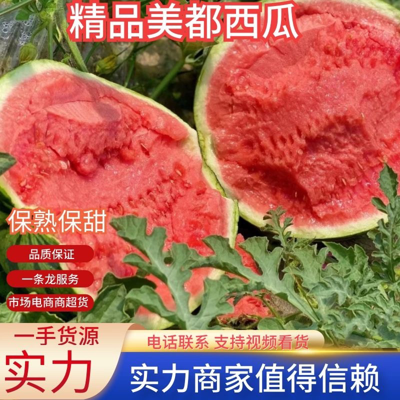 【实力优选】河南美都麒麟西瓜产地发货一手货源包熟包甜放心