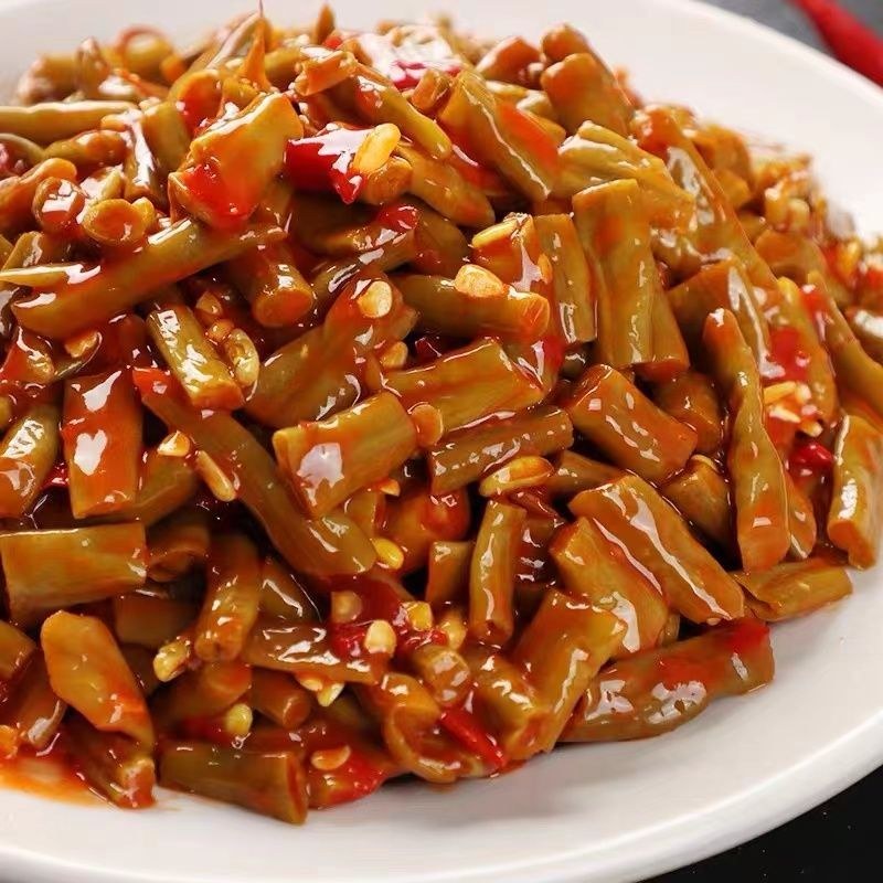 净重9斤】红油酸豆角酸辣下饭菜酱菜一整箱批发咸菜商用直供