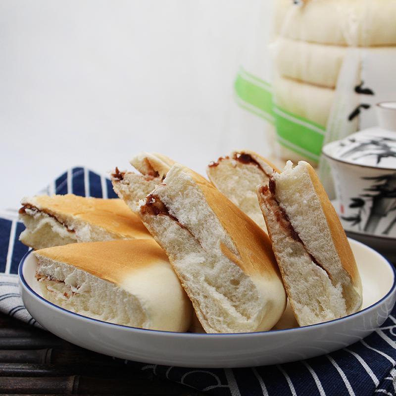 东北传统老式烧饼大饼子豆沙馅烧饼豆沙饼发面饼600g