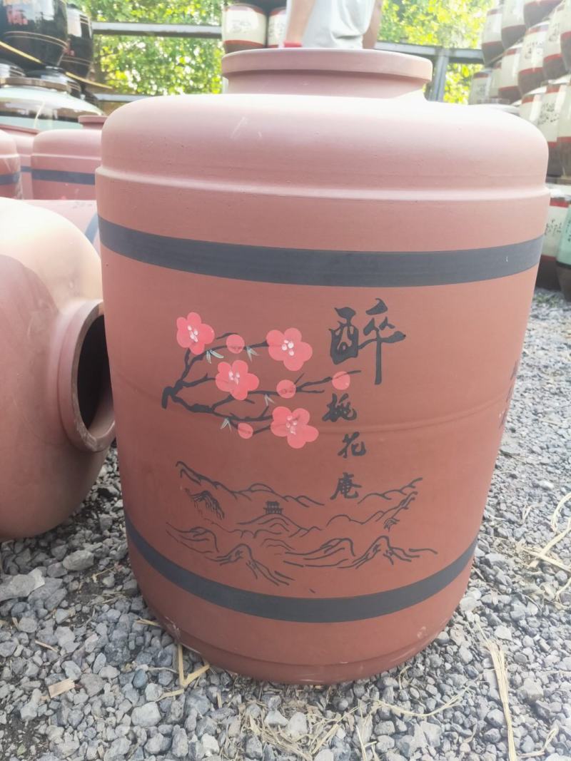200斤紫砂坛，带密封盖/不锈钢锁扣