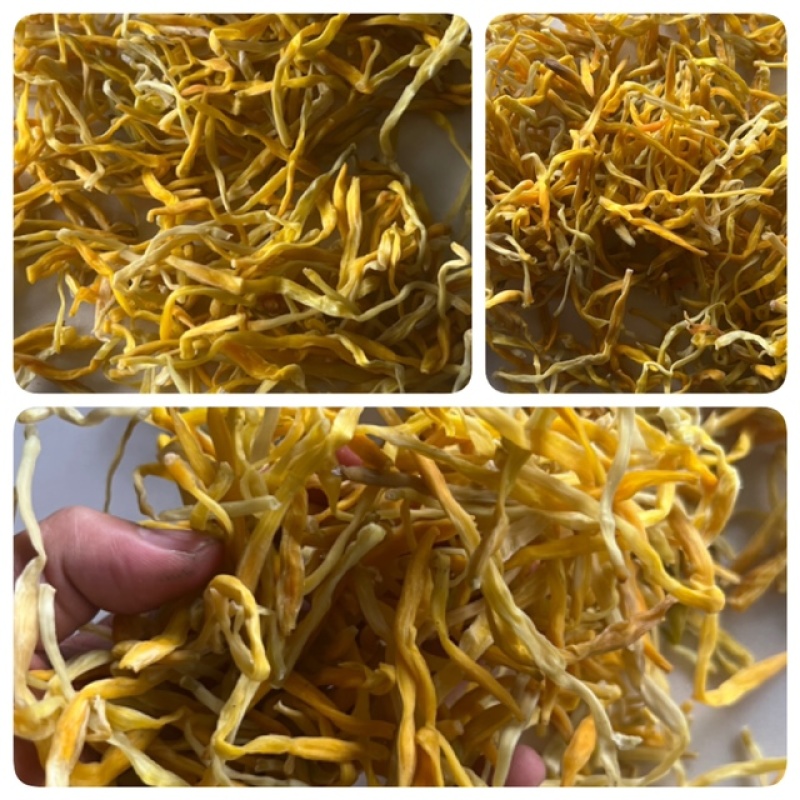 黄花菜展会地摊农家自制黄花菜干干黄花菜