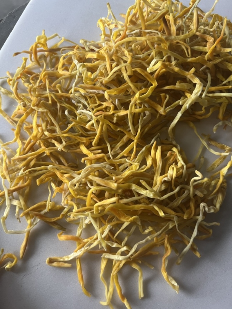 黄花菜展会地摊农家自制黄花菜干干黄花菜