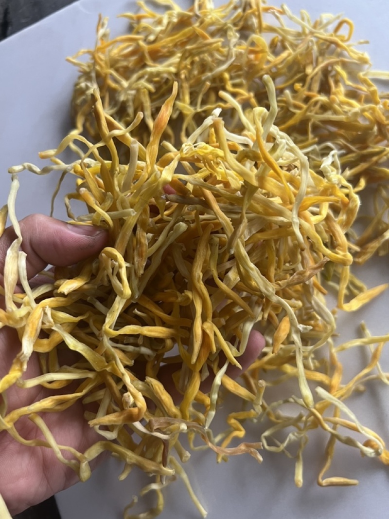 黄花菜展会地摊农家自制黄花菜干干黄花菜