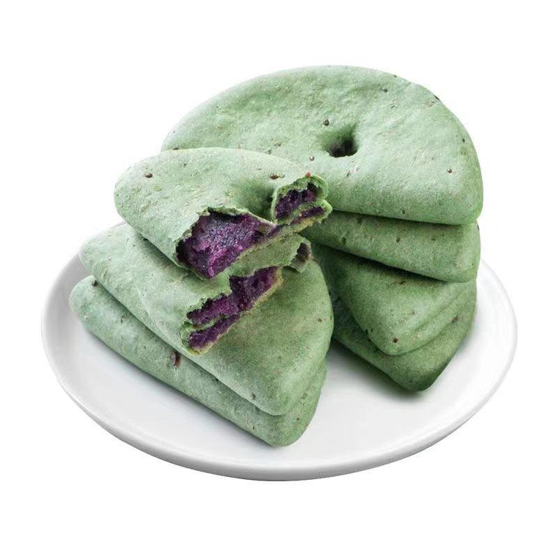 奇亚籽紫薯饼芋泥饼批发好吃饱腹