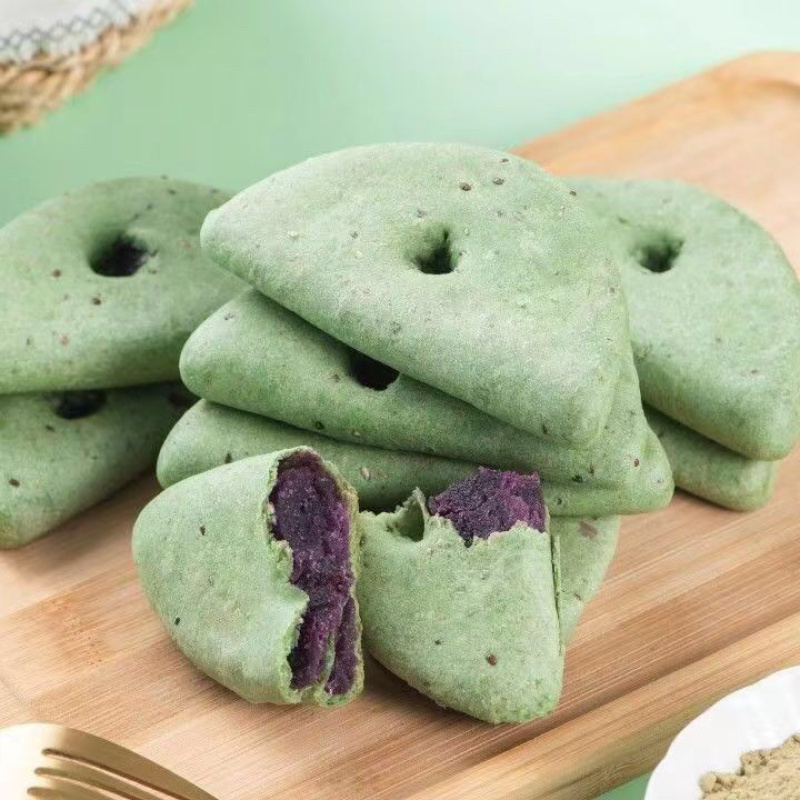 奇亚籽紫薯饼芋泥饼批发好吃饱腹