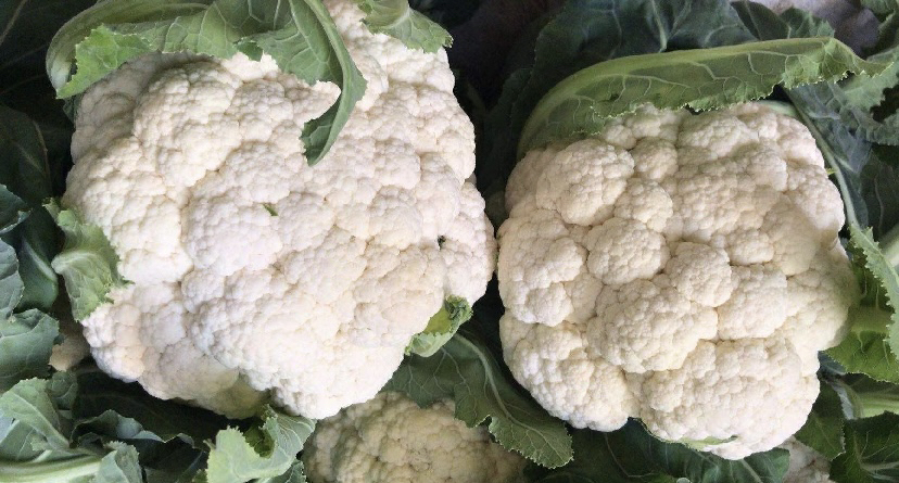 新鲜采摘的松花菜与绿色辣椒菜野菜并列摆放 松花菜与辣椒菜野菜搭配图