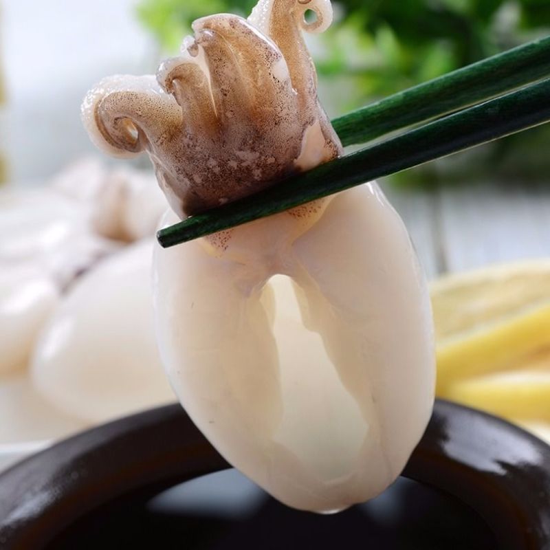 新鲜墨鱼仔海捕鲜活冷冻小乌贼章鱼仔捞汁墨鱼仔火锅食材批发